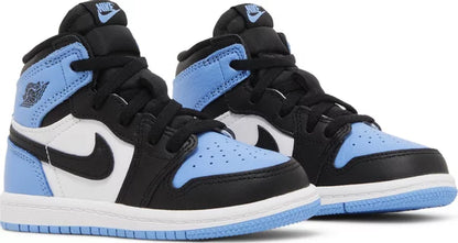 Nike Toddlers Air Jordan 1 Retro High OG Sneakers - 'UNC Toe'