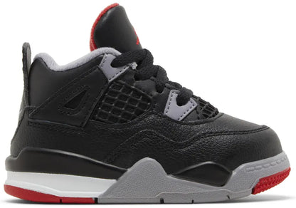 Nike Toddlers Air Jordan 4 Retro Sneakers - 'Bred Reimagined'