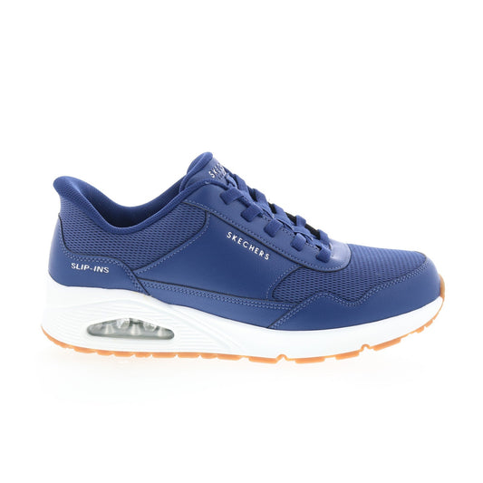 Skechers Uno - Banksia 183022W-NVY Mens Blue Wide Lifestyle Sneakers Shoes