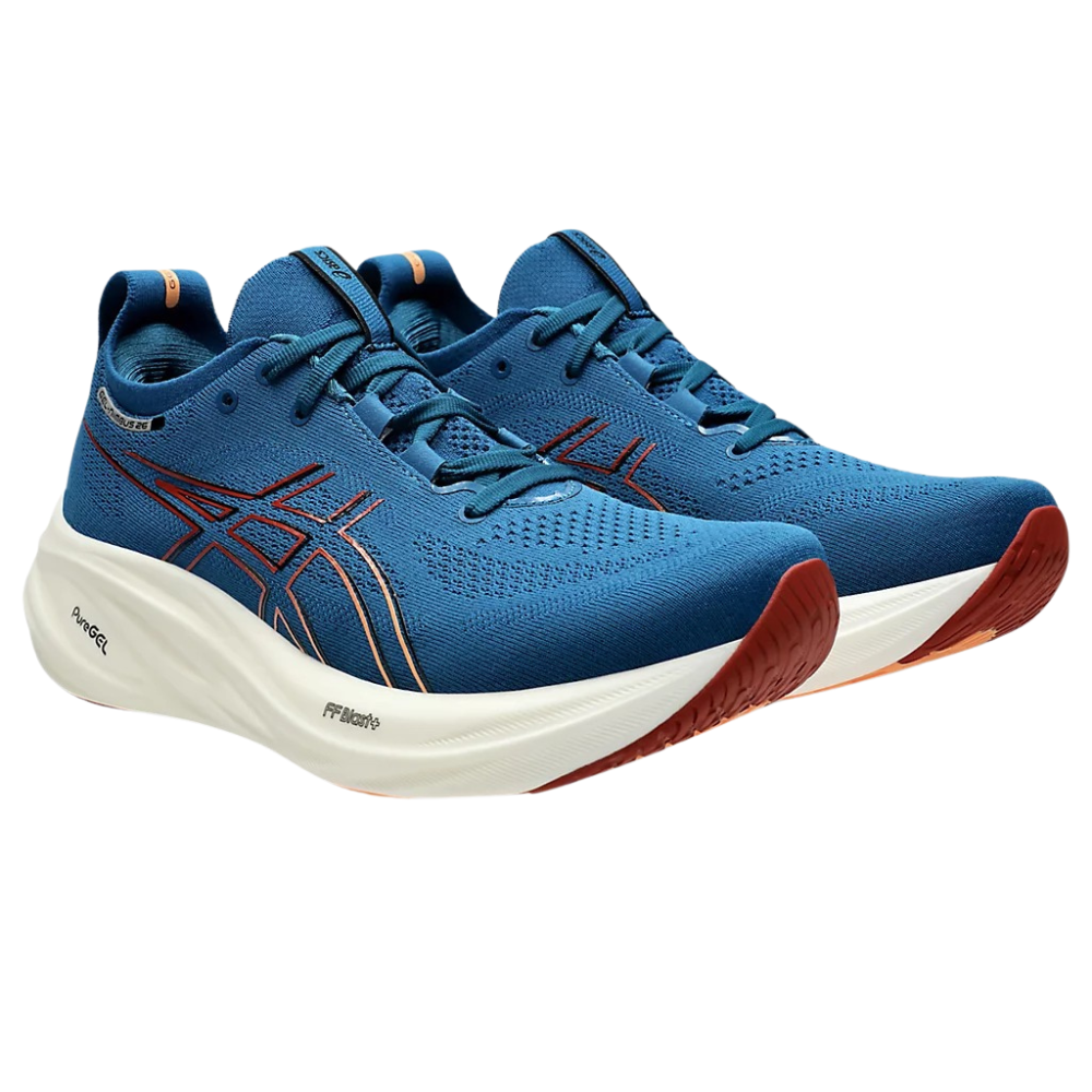 Gel-Nimbus 26 (2E) Men's :Rich Navy | Faded Orange