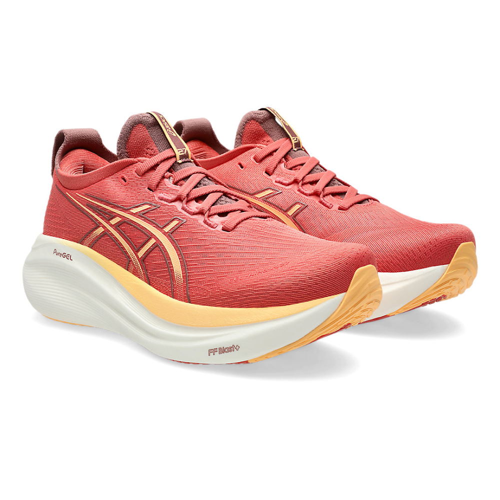 Gel-Nimbus 27 Women's :Dark Pink Clay | Orange Glow