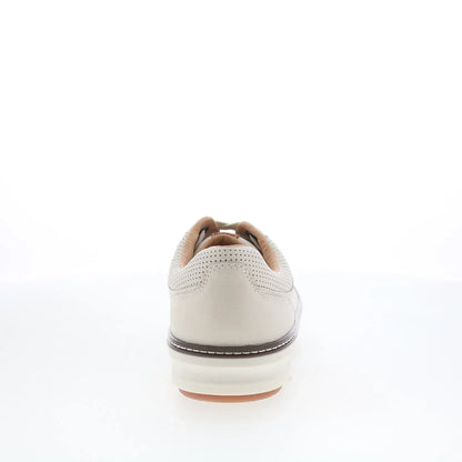 Johnston & Murphy 20-6648 Mens White Leather Lifestyle Sneakers Shoes