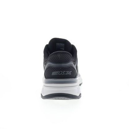 Skechers Slip-ins Stamina Sport Mens Black Leather Lifestyle Sneakers Shoes