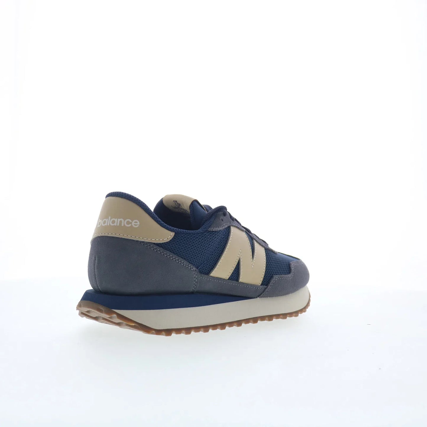 New Balance 237 MS237LON Mens Blue Suede Lace Up Lifestyle Sneakers Shoes
