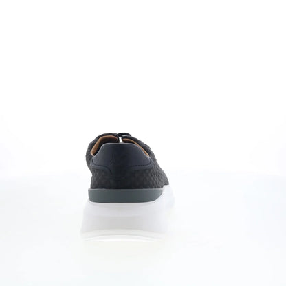 Johnston & Murphy 24-6267 Mens Black Canvas Lifestyle Sneakers Shoes