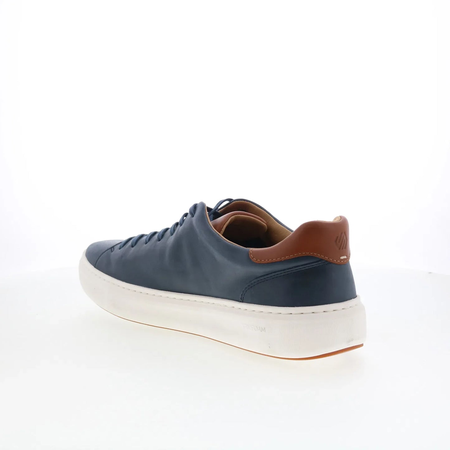 Johnston & Murphy 25-2767 Mens Blue Leather Lace Up Lifestyle Sneakers Shoes