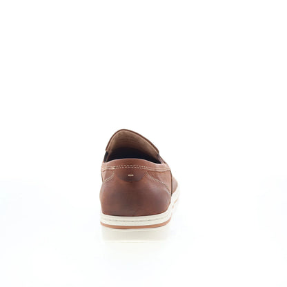 Johnston & Murphy 25-8454 Mens Brown Faux Leather Lifestyle Sneakers Shoes
