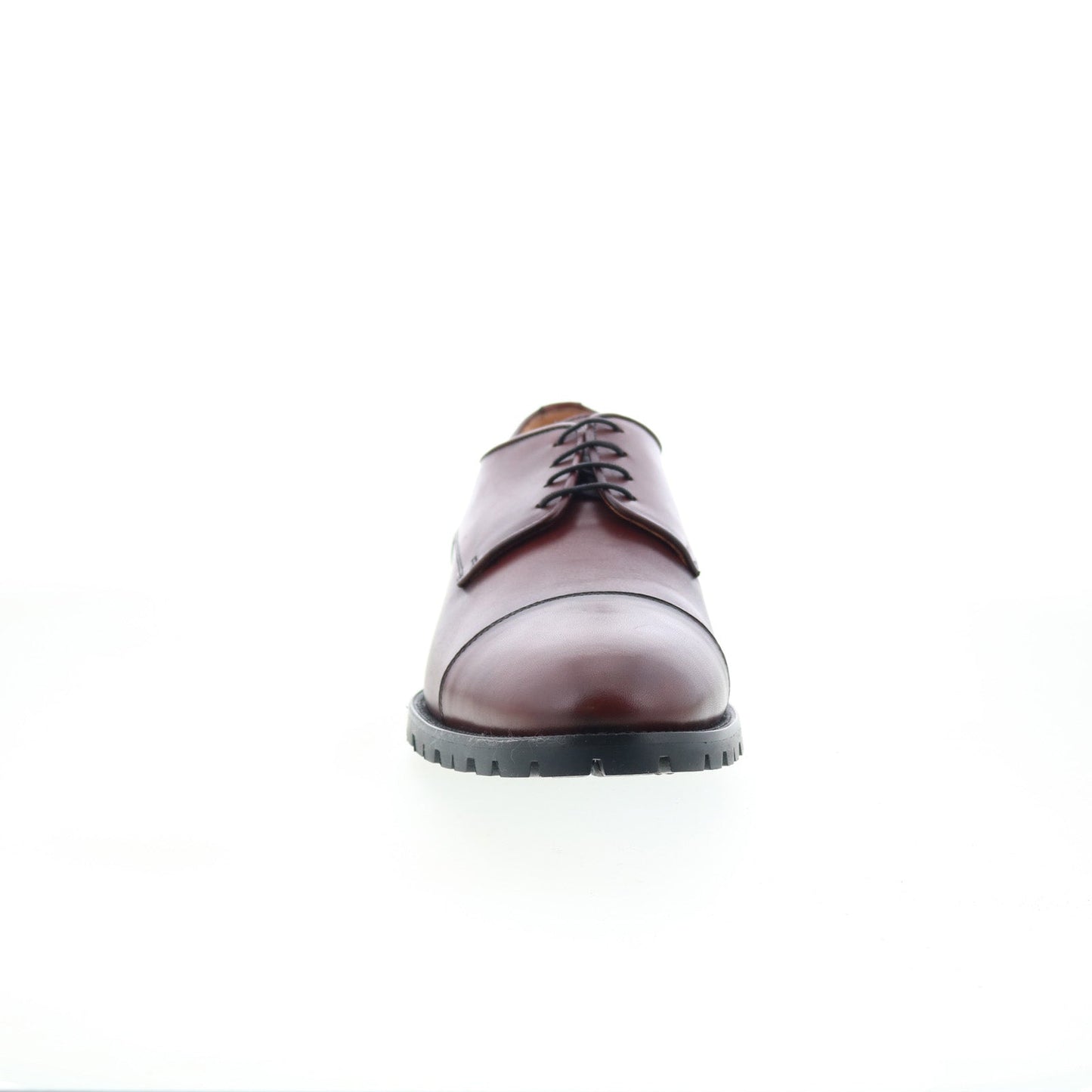 Zelli Italia James Italian Calfskin Mens Burgundy Oxfords Cap Toe Shoes