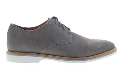 Clarks Atticus Lace Mens Gray Wide Oxfords & Lace Ups Plain Toe Shoes