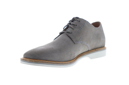 Clarks Atticus Lace Mens Gray Wide Oxfords & Lace Ups Plain Toe Shoes