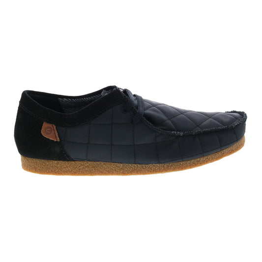 Clarks Shacre II Step 26162714 Mens Black Canvas Oxfords Casual Shoes