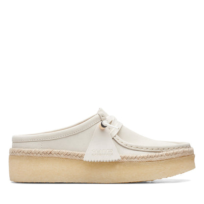 Clarks Wallabee Cup LO 26164430 Mens White Suede Lifestyle Sneakers Shoes