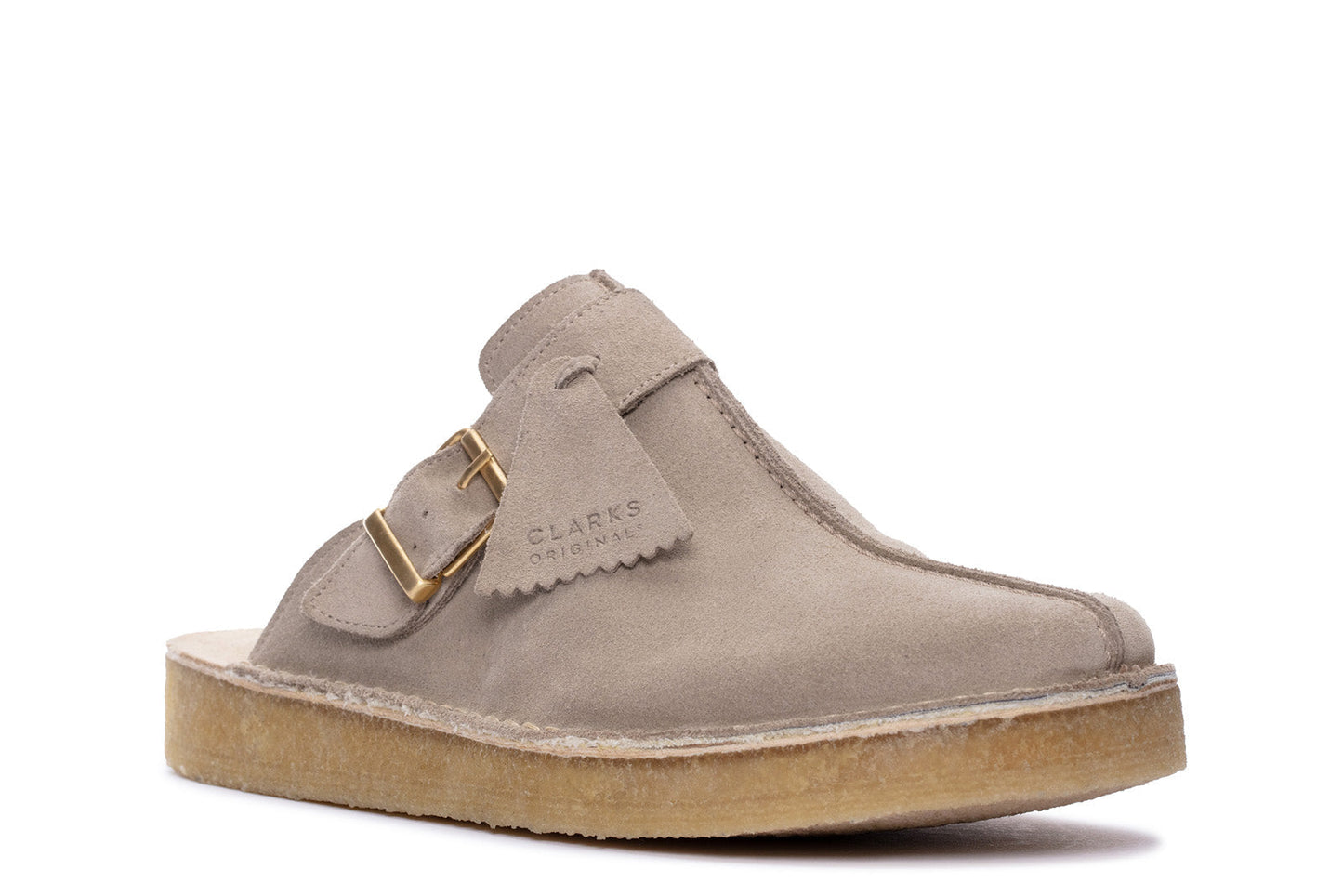 Clarks Trek Mule 26168619 Mens Beige Suede Mules Slippers Shoes