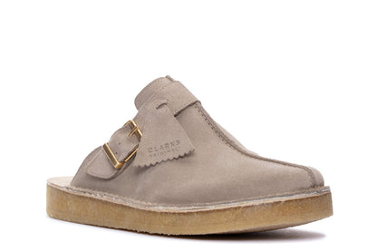 Clarks Trek Mule 26168619 Mens Beige Suede Mules Slippers Shoes