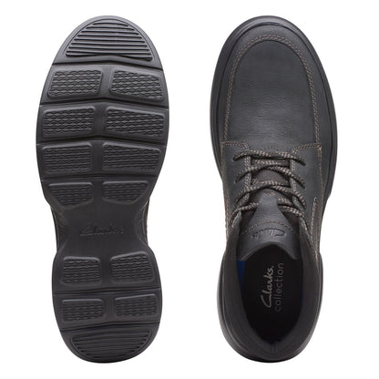 Clarks Bradley Mid 26168659 Mens Black Leather Lace Up Casual Dress Boots