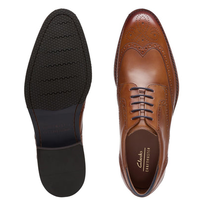 Clarks Craft Arlo Limit Mens Brown Oxfords & Lace Ups Wingtip & Brogue Shoes
