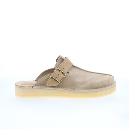 Clarks Trek Mule 26171989 Mens Gray Suede Mules Slippers Shoes