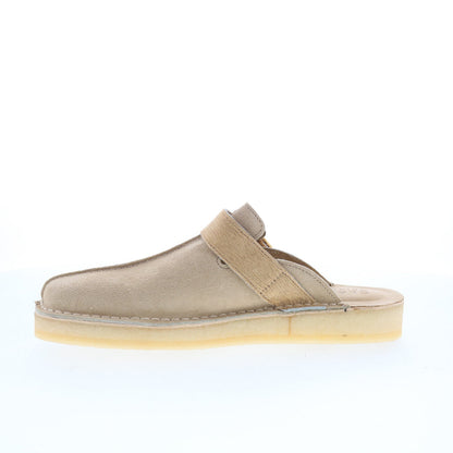 Clarks Trek Mule 26171989 Mens Gray Suede Mules Slippers Shoes