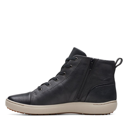 Clarks Nalle Vine 26174385 Womens Black Wide Lifestyle Sneakers Shoes