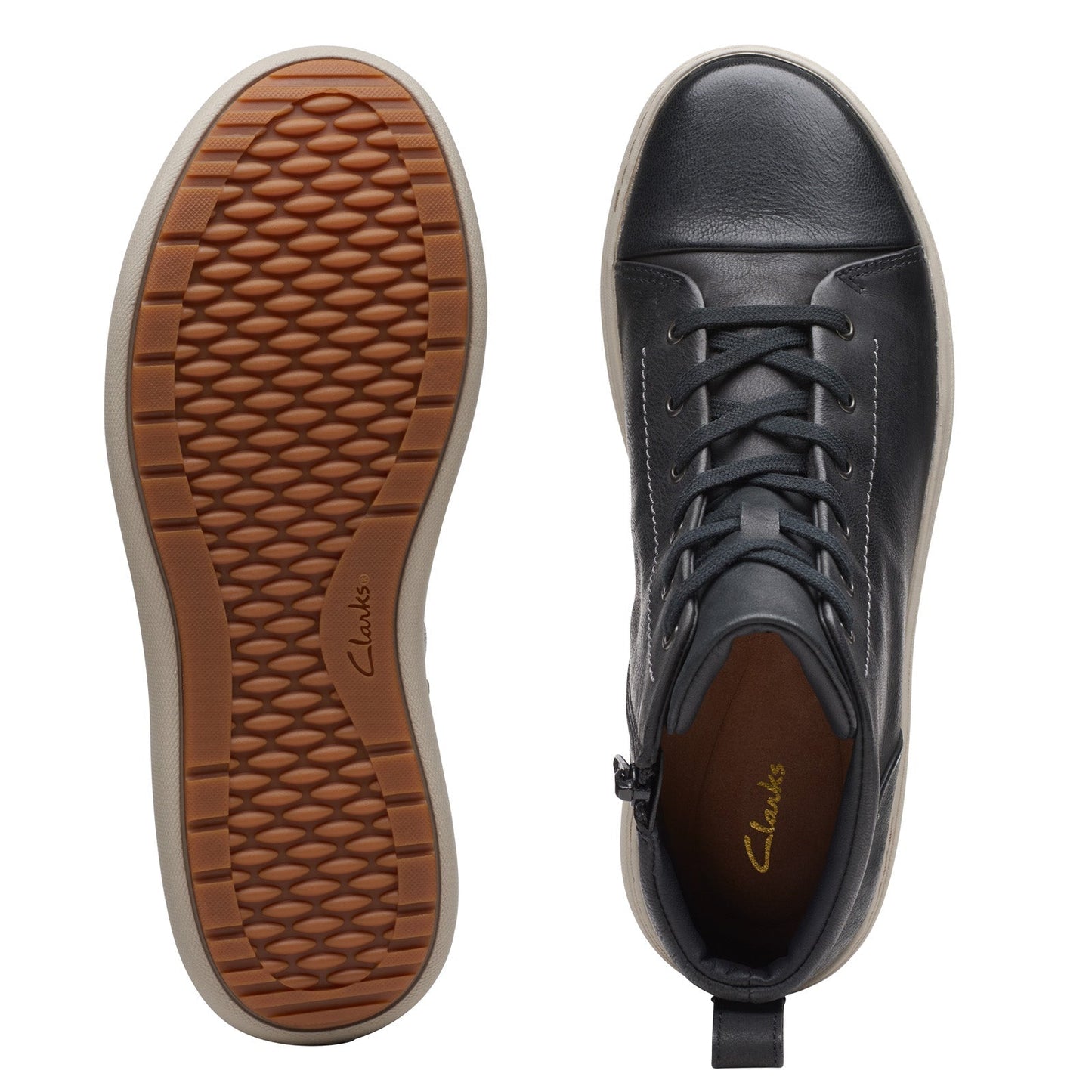 Clarks Nalle Vine 26174385 Womens Black Wide Lifestyle Sneakers Shoes
