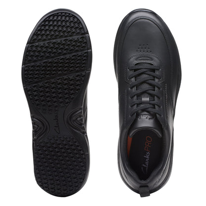 Clarks Pro Lace Mens Black Wide Oxfords & Lace Ups Casual Shoes