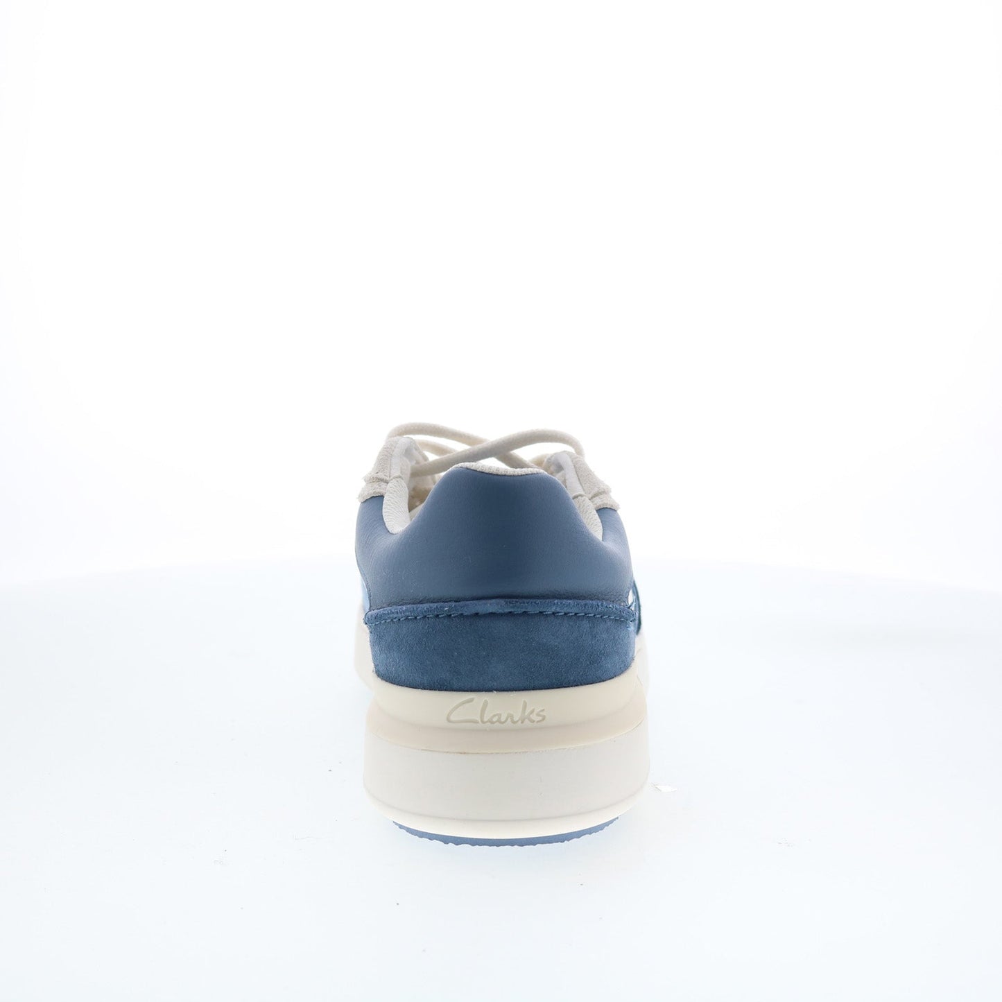 Clarks CourtLite Race 26176121 Mens Blue Leather Lifestyle Sneakers Shoes