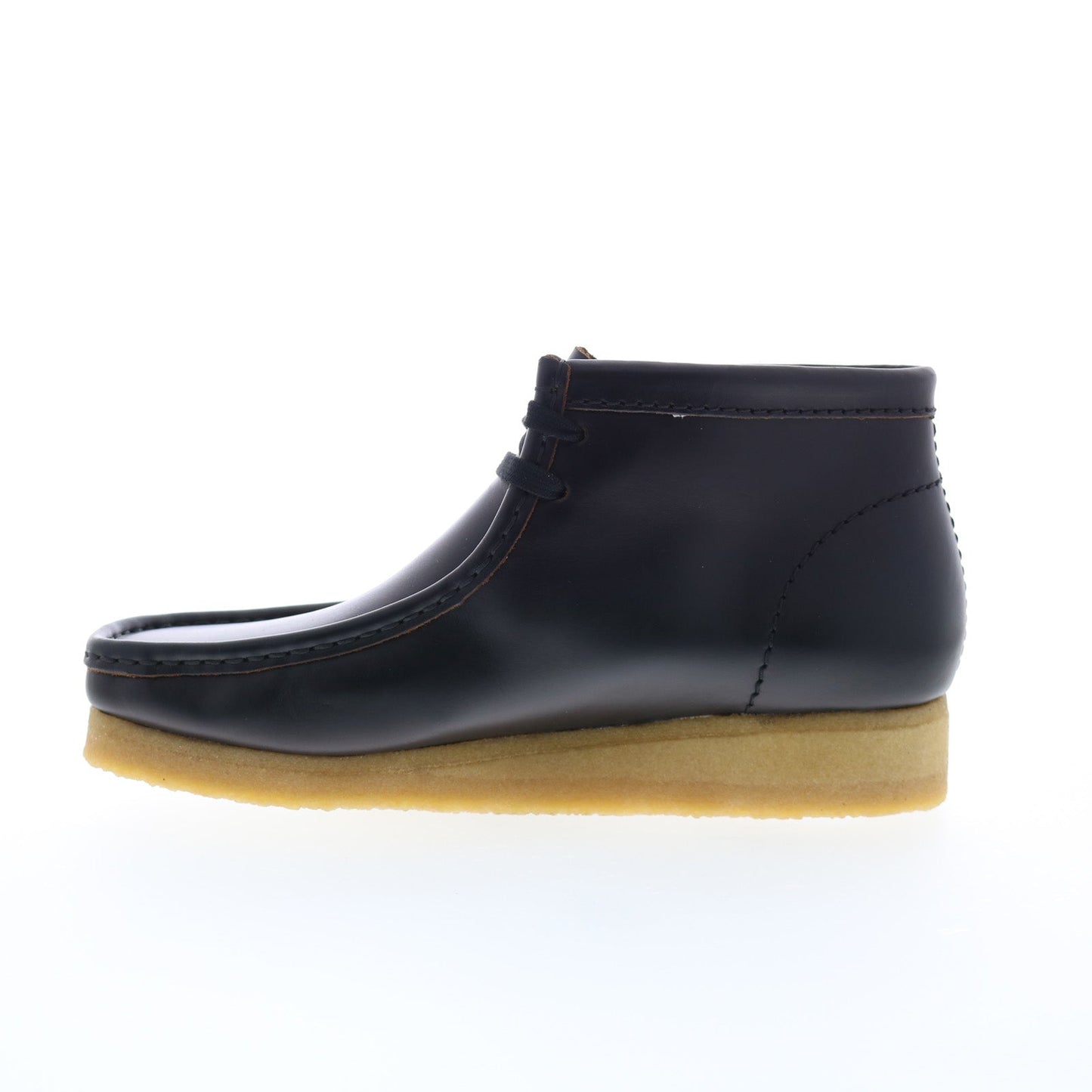 Clarks Wallabee Boot 26179167 Mens Black Leather Lace Up Chukkas Boots
