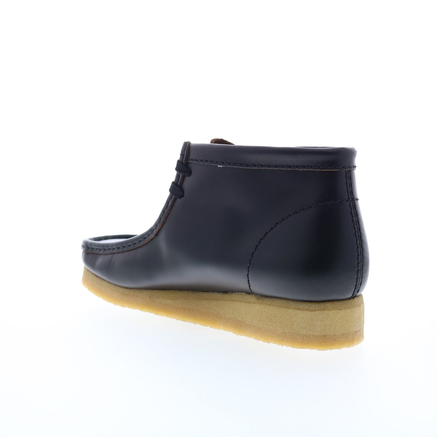 Clarks Wallabee Boot 26179167 Mens Black Leather Lace Up Chukkas Boots