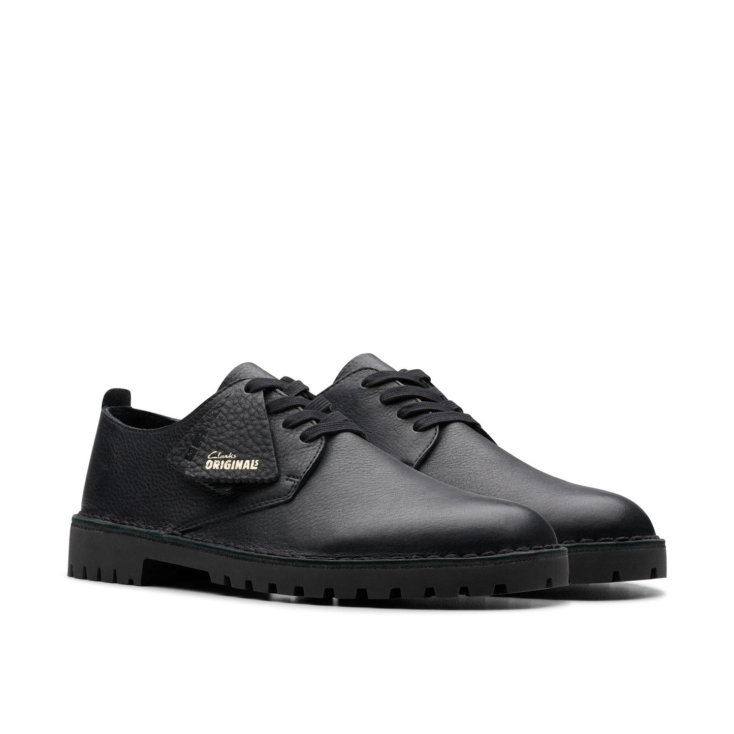 Clarks Desert Rock LO 26179178 Mens Black Oxfords & Lace Ups Plain Toe Shoes