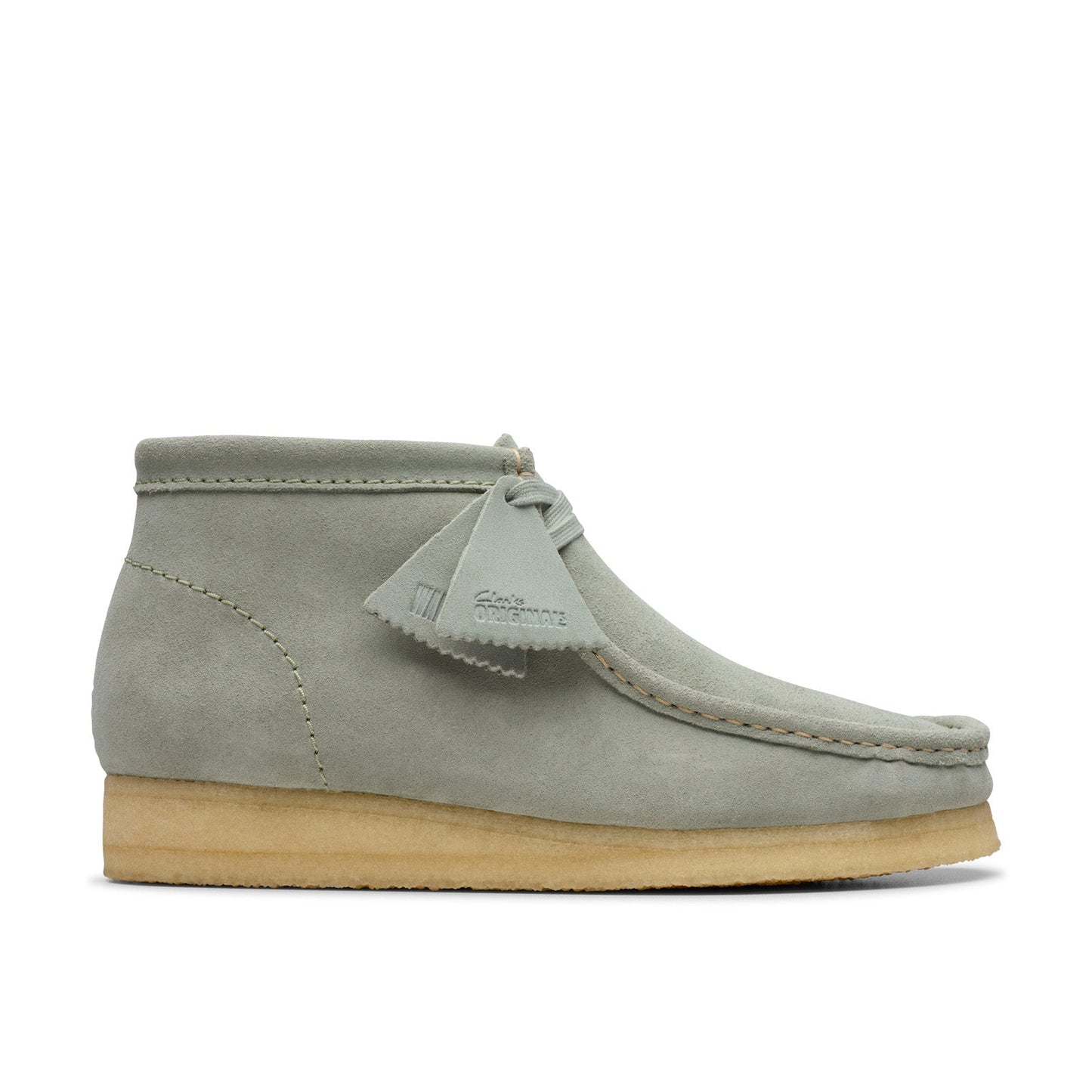Clarks Wallabee Boot 26181139 Mens Gray Suede Lace Up Chukkas Boots