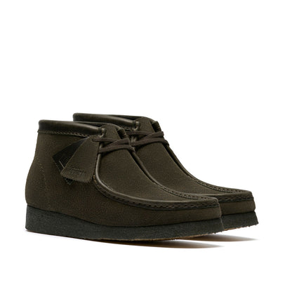 Clarks Wallabee Boot 26182750 Mens Green Suede Lace Up Chukkas Boots