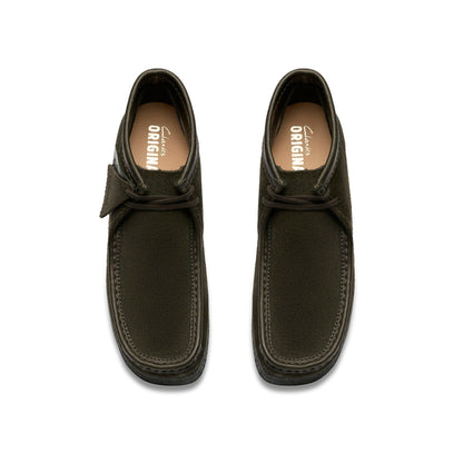 Clarks Wallabee Boot 26182750 Mens Green Suede Lace Up Chukkas Boots