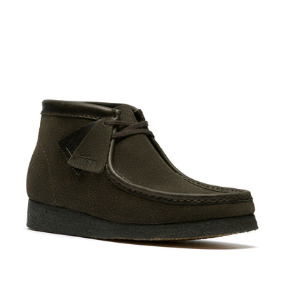Clarks Wallabee Boot 26182750 Mens Green Suede Lace Up Chukkas Boots