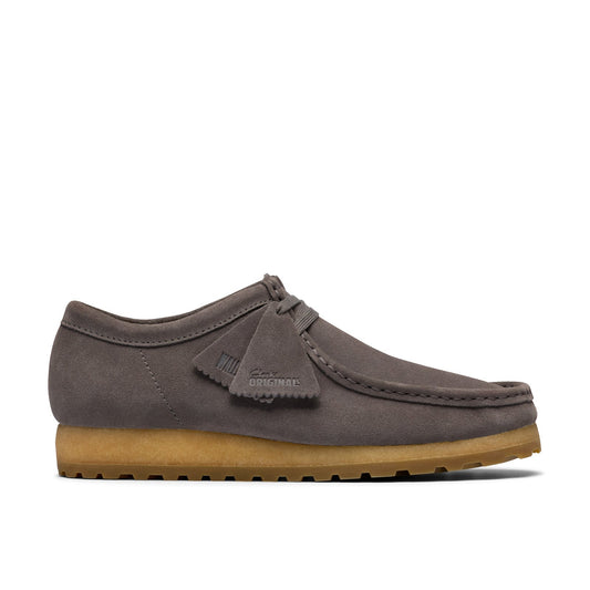 Clarks Wallabee RB 26183095 Mens Gray Oxfords & Lace Ups Casual Shoes