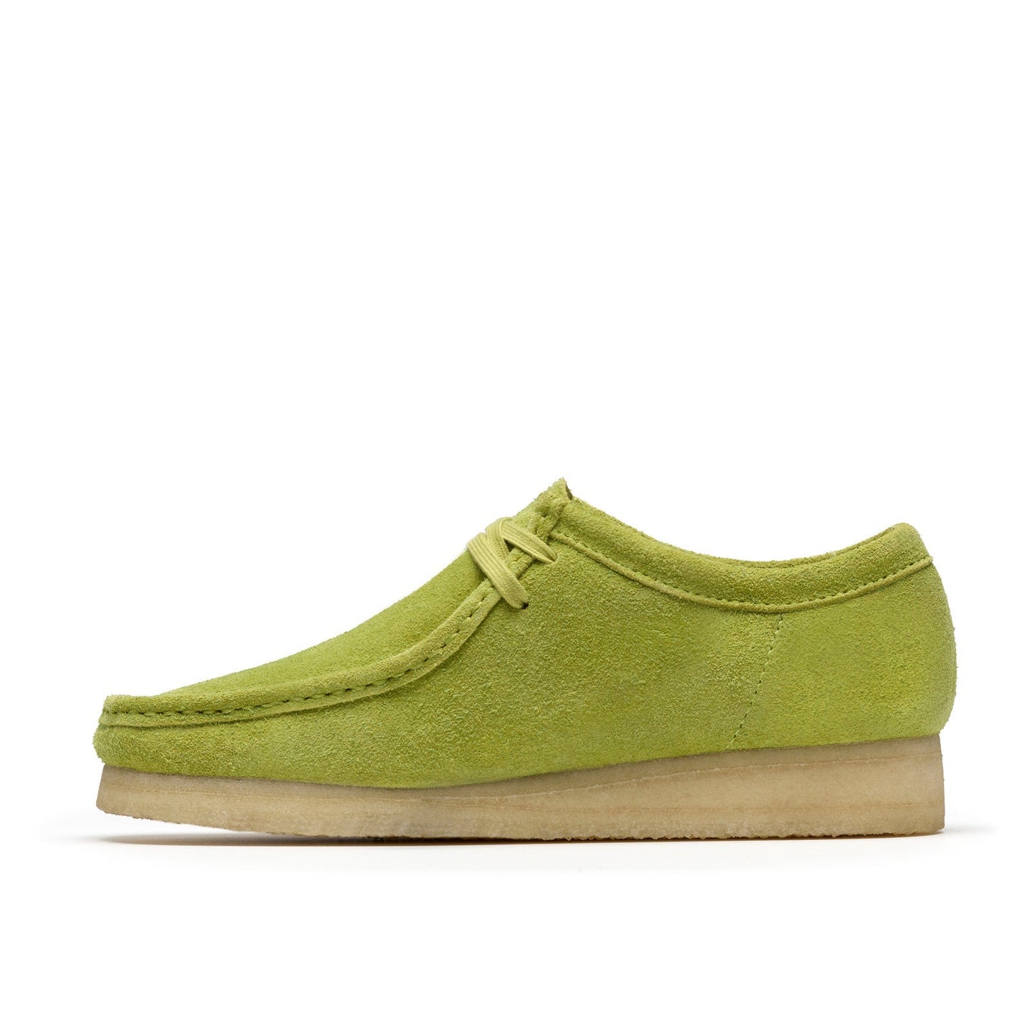 Clarks Wallabee 26183757 Mens Green Suede Oxfords & Lace Ups Casual Shoes