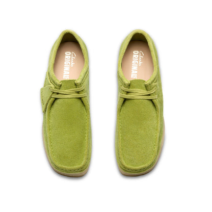 Clarks Wallabee 26183757 Mens Green Suede Oxfords & Lace Ups Casual Shoes