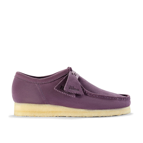 Clarks Wallabee 26183759 Mens Purple Suede Oxfords & Lace Ups Casual Shoes
