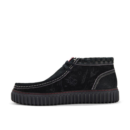 Clarks Torhill HI Stranger Things 26184650 Mens Black Suede Chukkas Boots