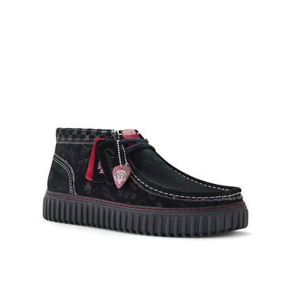 Clarks Torhill HI Stranger Things 26184650 Mens Black Suede Chukkas Boots