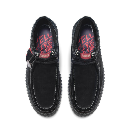 Clarks Torhill HI Stranger Things 26184650 Mens Black Suede Chukkas Boots