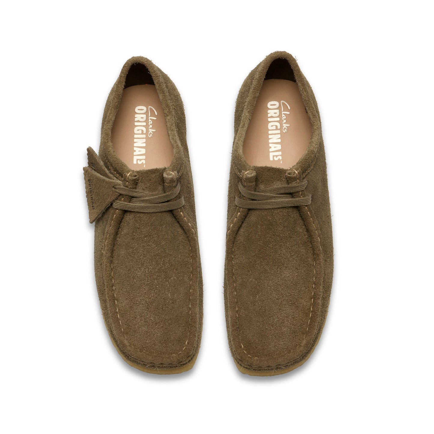 Clarks Wallabee 26185564 Mens Gray Suede Oxfords & Lace Ups Casual Shoes