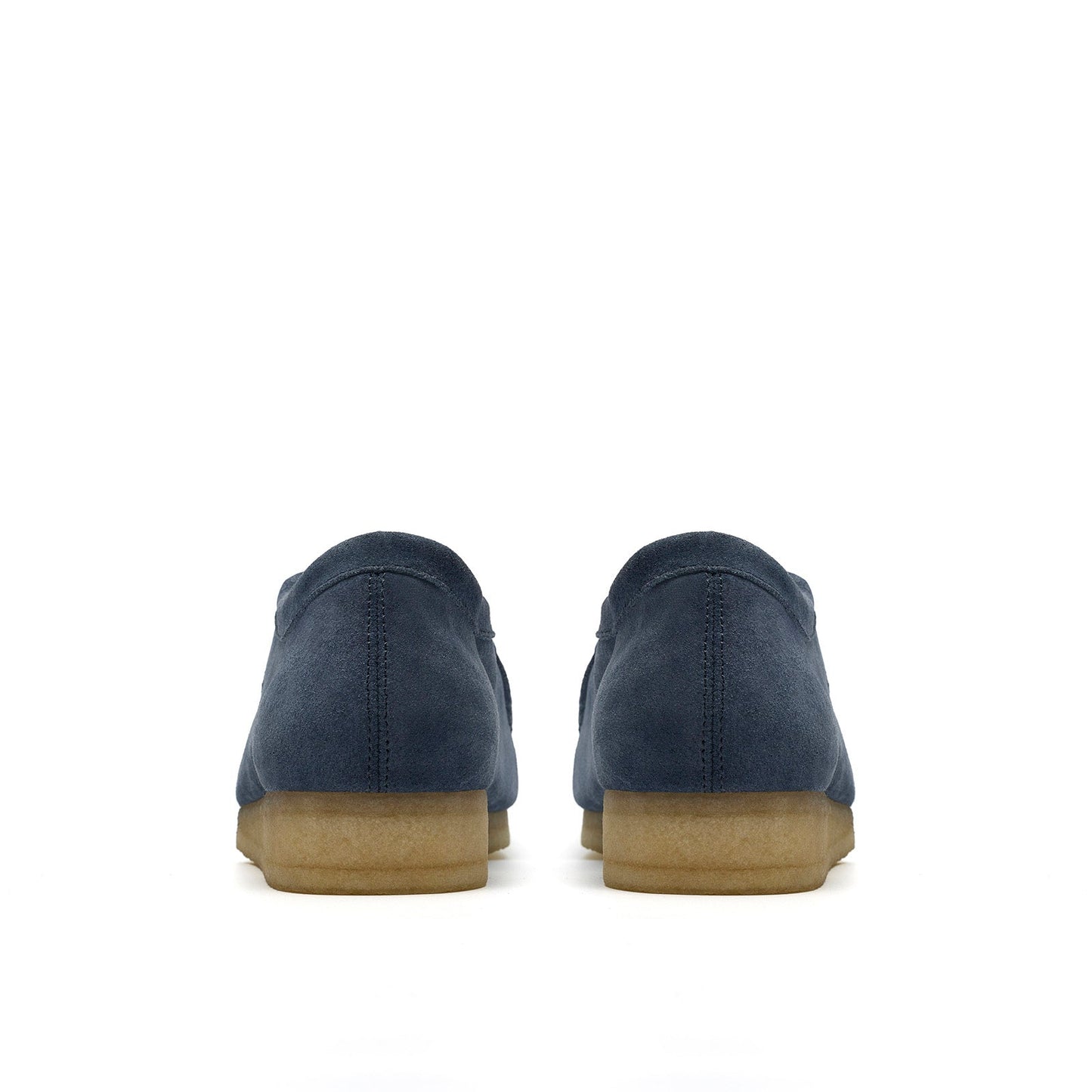 Clarks Wallabee 26186773 Mens Blue Suede Oxfords & Lace Ups Casual Shoes