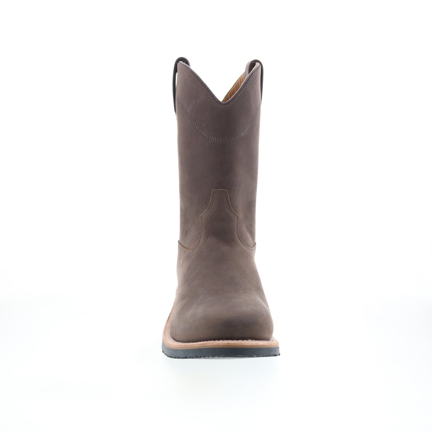 Jama Old West MB2061 Mens Brown Nubuck Slip On Casual Dress Boots
