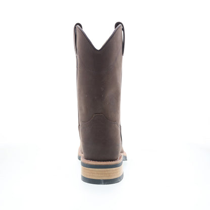 Jama Old West MB2061 Mens Brown Nubuck Slip On Casual Dress Boots