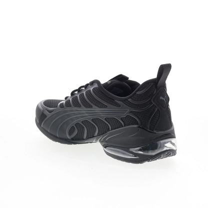 Puma Voltra 31258901 Mens Black Leather Lace Up Lifestyle Sneakers Shoes
