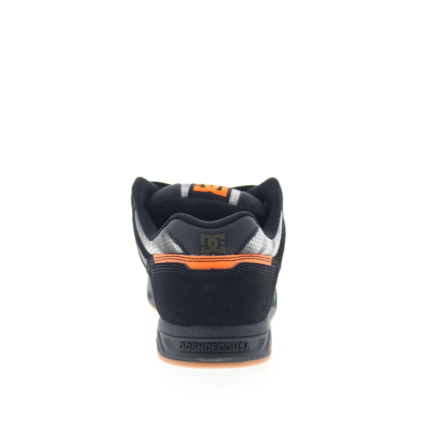 DC Stag 320188-BLO Mens Black Nubuck Lace Up Skate Inspired Sneakers Shoes