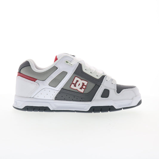 DC Stag 320188-XWSS Mens White Leather Skate Inspired Sneakers Shoes