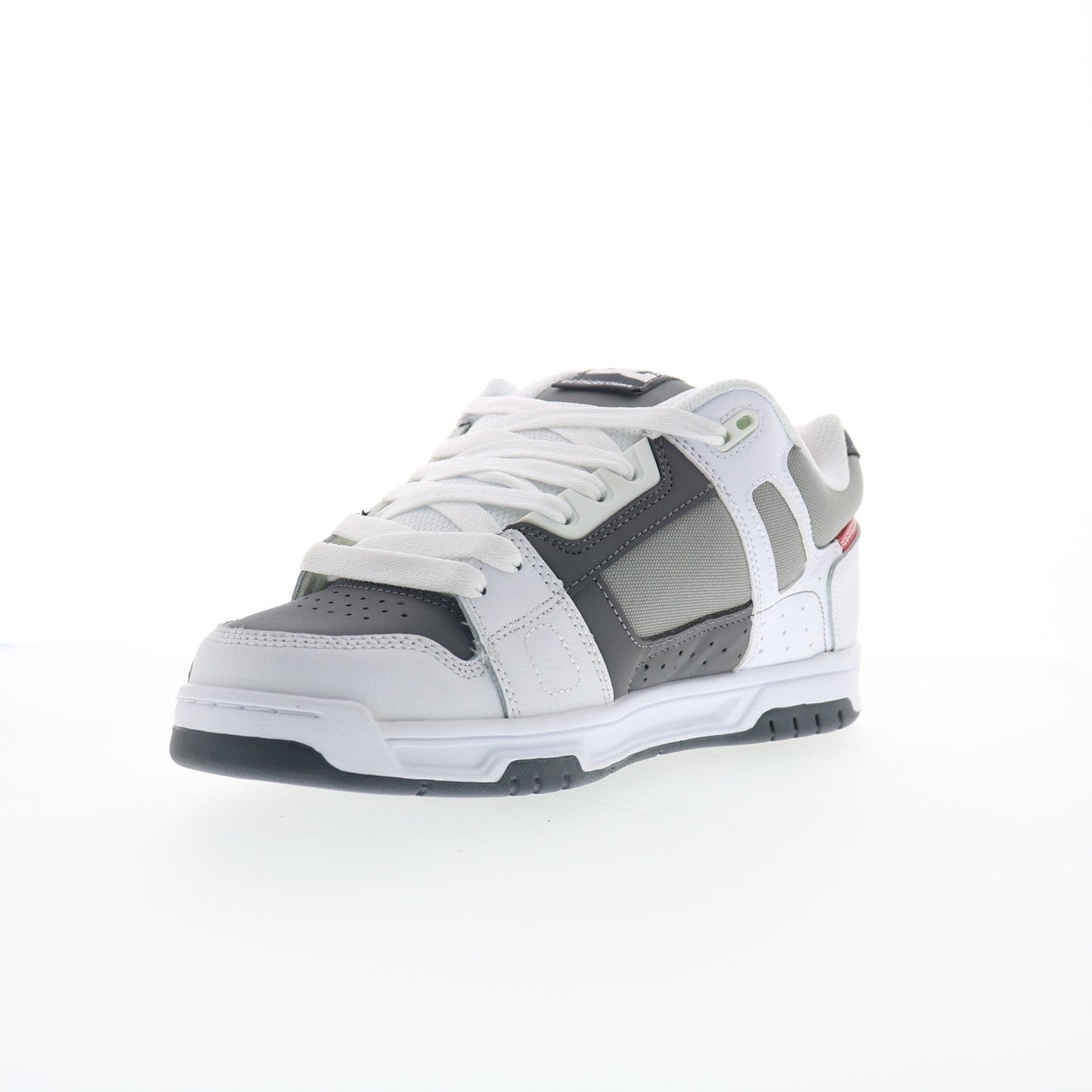 DC Stag 320188-XWSS Mens White Leather Skate Inspired Sneakers Shoes
