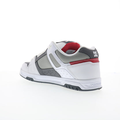 DC Stag 320188-XWSS Mens White Leather Skate Inspired Sneakers Shoes