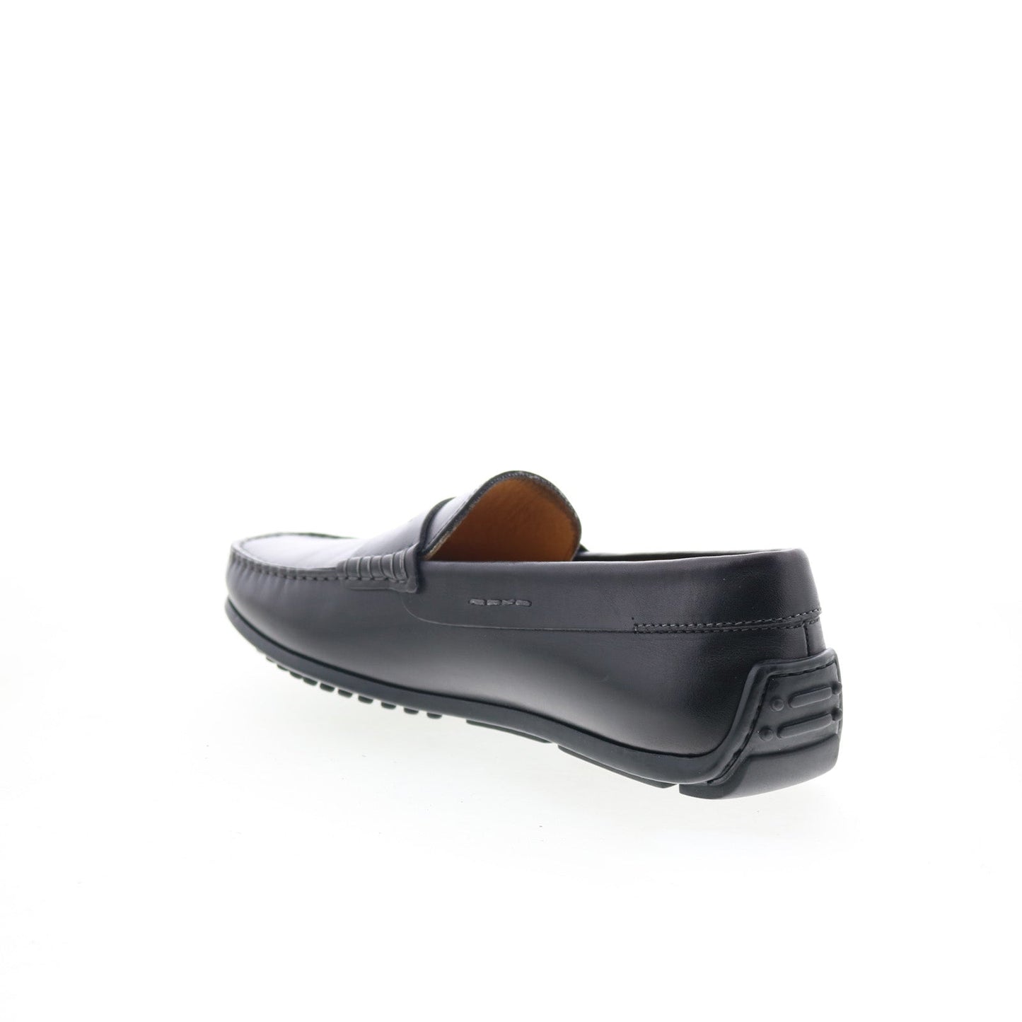 Zelli Italia Monza Calfskin Mens Black Loafers & Slip Ons Penny Shoes